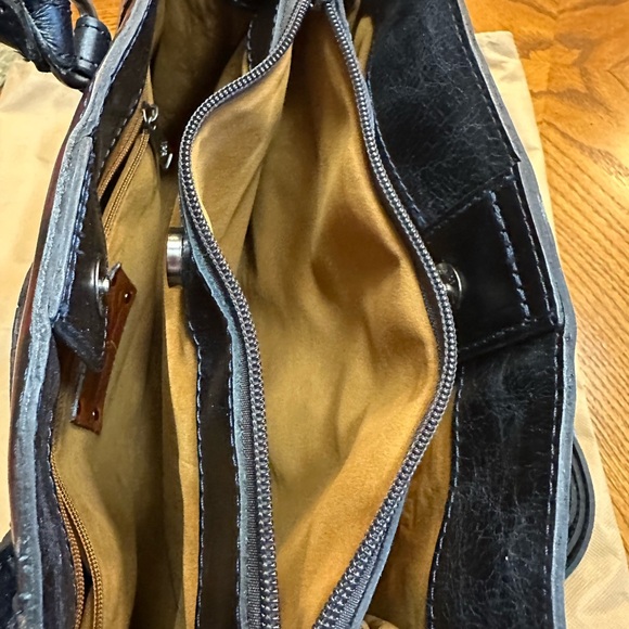 Patricia Nash Burgundy and Black Floral Tote - Picture 3 of 5